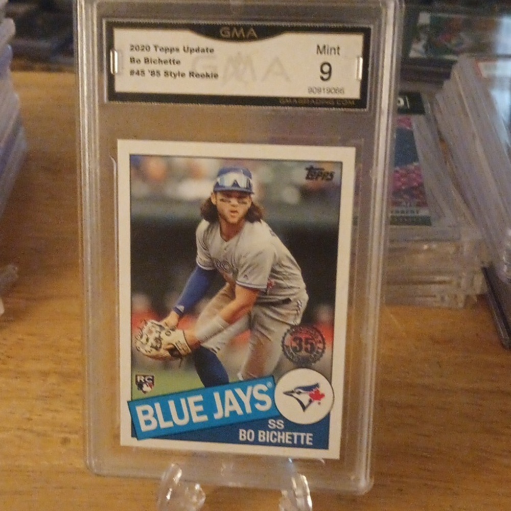 2020 TOPPS UPDATE '85 STYLE Bo Bichette #45 GMA 9 MINT Rookie RC!!!!!!